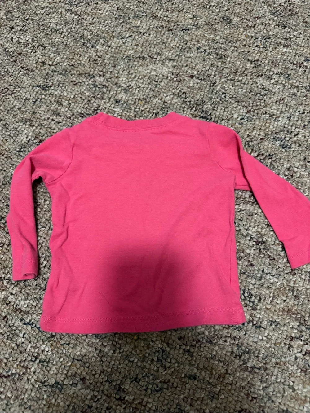 Carter's Bright Pink Long Sleeve Crewneck Tee